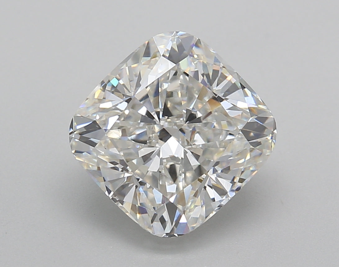 4.01 Carat Cushion Shaped, Excellent Cut, F Color, VVS2 Clarity, IGI Certified Lab Grown Diamond
