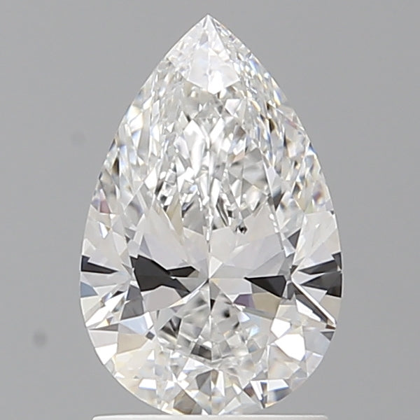 1.57 Carat Pear Shaped, Ideal Cut, E Color, VVS2 Clarity, IGI Certified Lab Grown Diamond