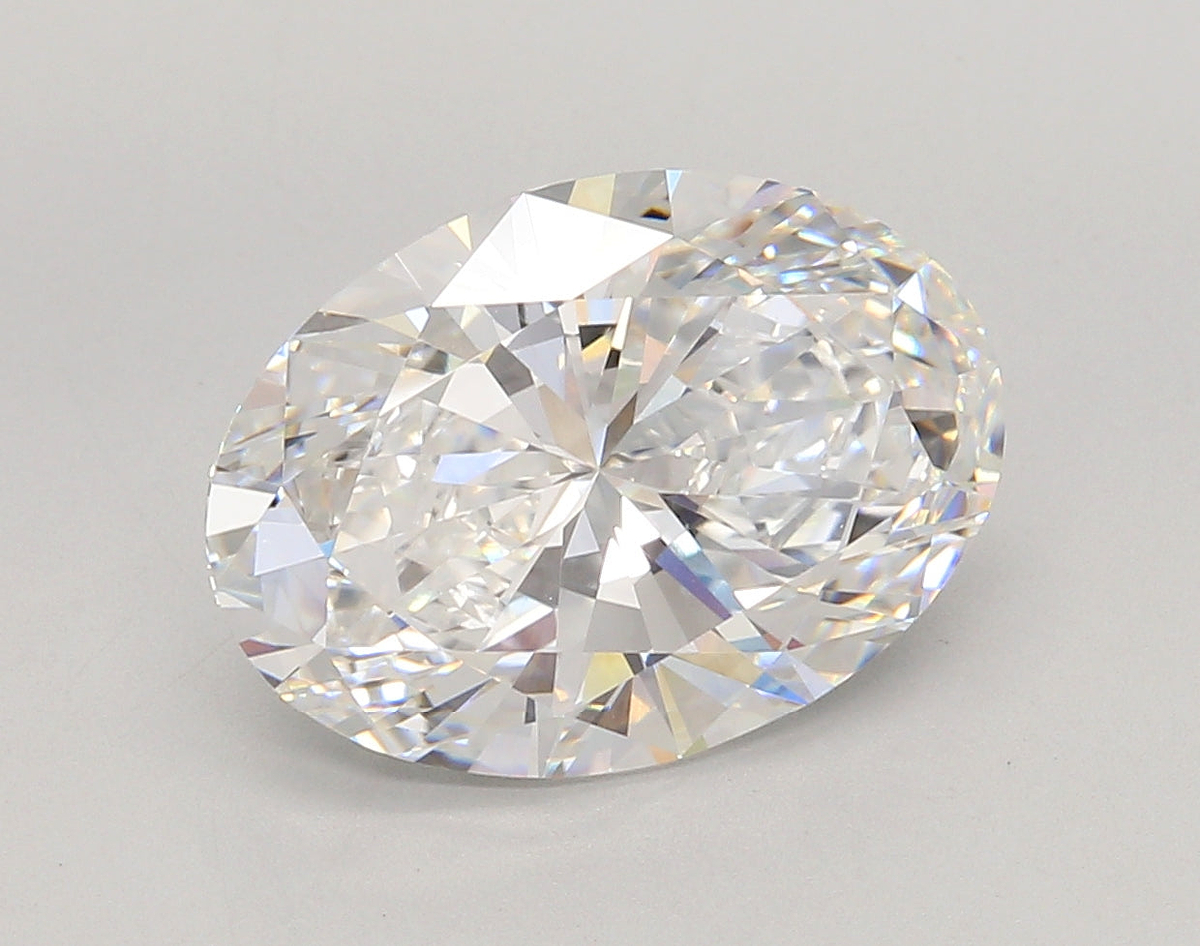 4.69 Carat Oval Shaped, Ideal Cut, D Color, VVS2 Clarity, IGI Certified Lab Grown Diamond