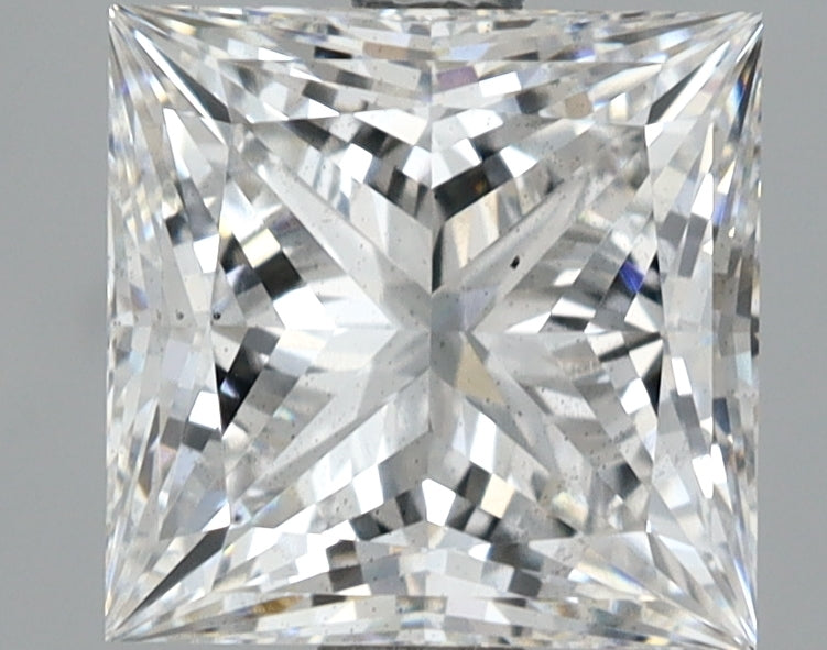 3.06 Carat Princess Shaped, Ideal Cut, E Color, SI1 Clarity, IGI Certified Lab Grown Diamond