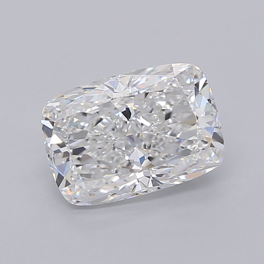 2.54 Carat Cushion Shaped, Ideal Cut, E Color, VVS2 Clarity, IGI Certified Lab Grown Diamond