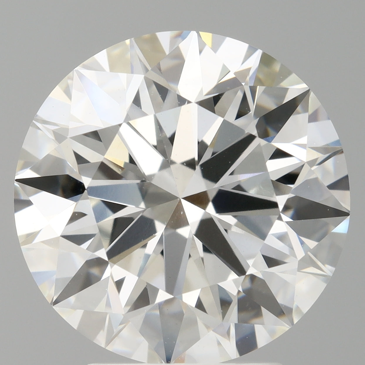 4.05 Carat Round Shaped, Ideal Cut, F Color, VVS2 Clarity, IGI Certified Lab Grown Diamond