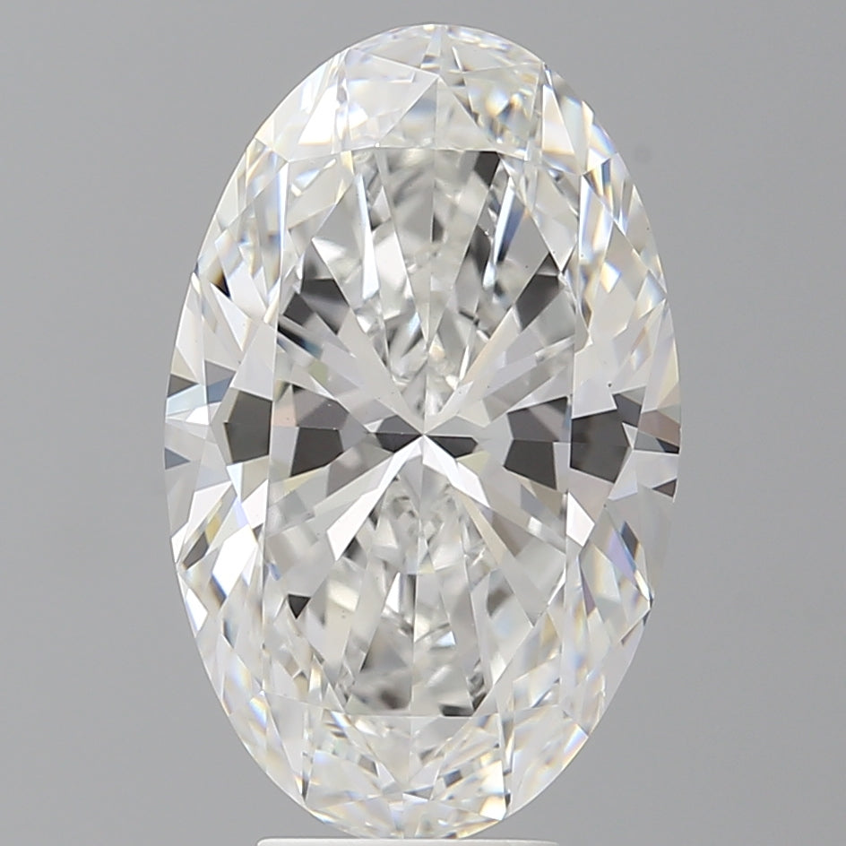 6.53 Carat Oval Shaped, Ideal Cut, F Color, VVS2 Clarity, IGI Certified Lab Grown Diamond