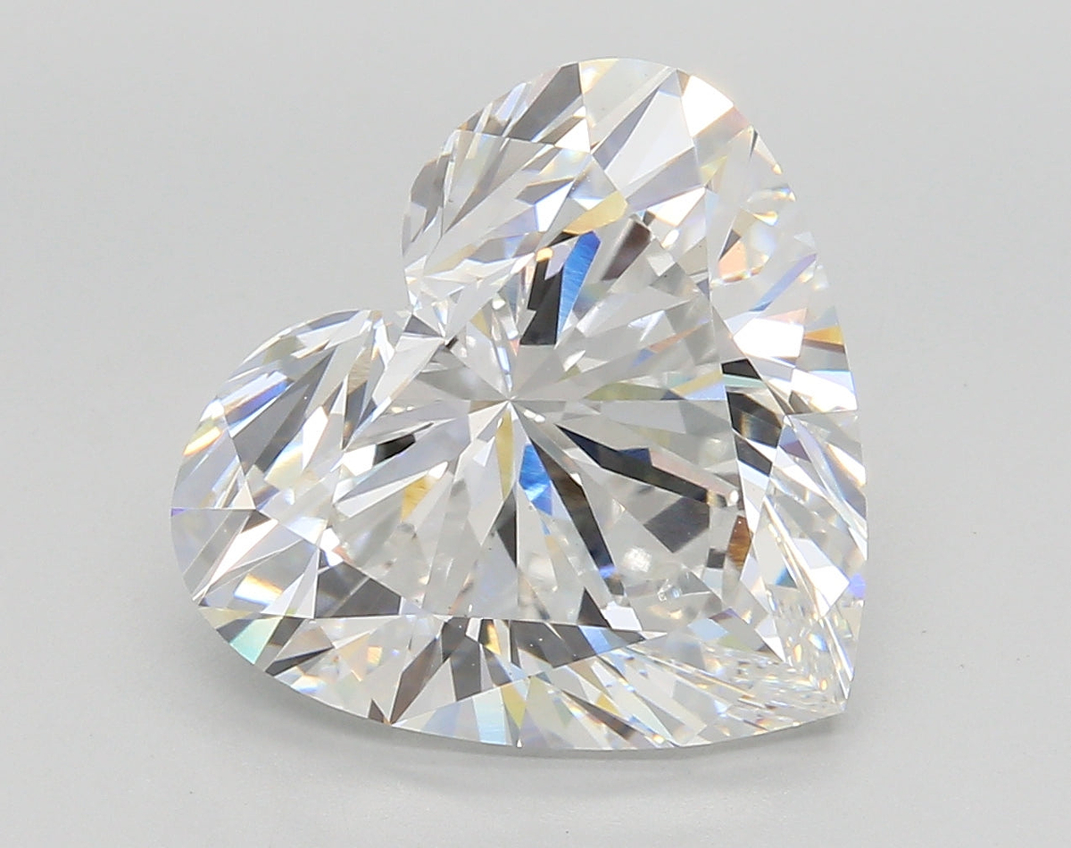 7.52 Carat Heart Shaped, Ideal Cut, E Color, VS1 Clarity, IGI Certified Lab Grown Diamond