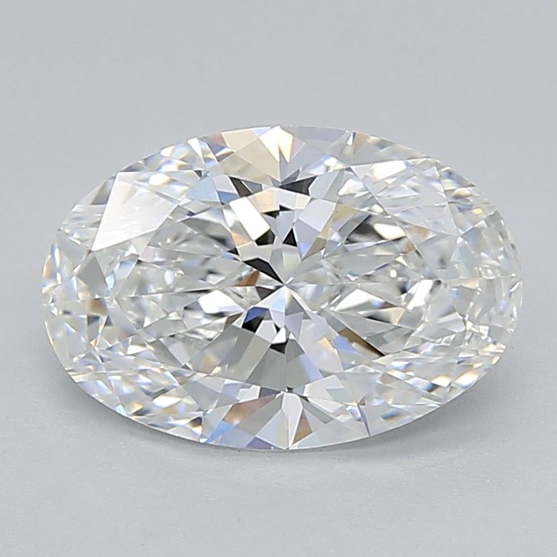2.02 Carat Oval Shaped, Excellent Cut, D Color, VVS2 Clarity, IGI Certified Lab Grown Diamond