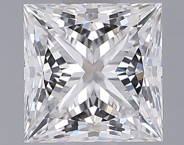 1.34 Carat Princess Shaped, Ideal Cut, E Color, VVS2 Clarity, IGI Certified Lab Grown Diamond
