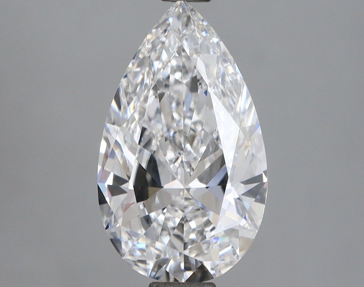 2.09 Carat Pear Shaped, Ideal Cut, D Color, VVS1 Clarity, IGI Certified Lab Grown Diamond
