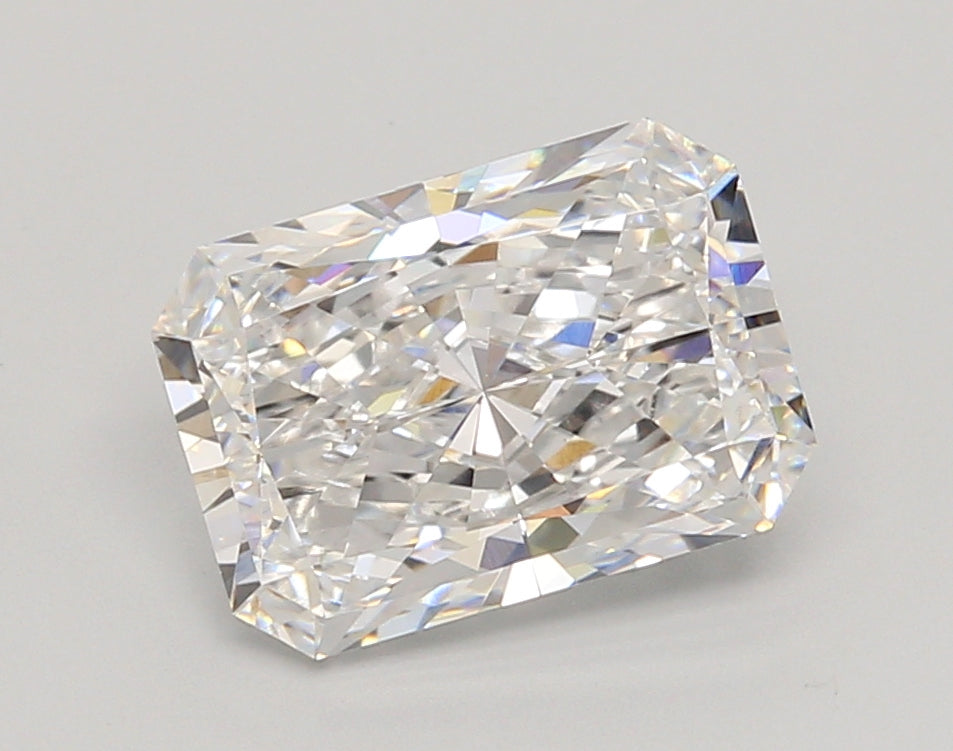 3.01 Carat Radiant Shaped, Ideal Cut, E Color, VVS2 Clarity, IGI Certified Lab Grown Diamond