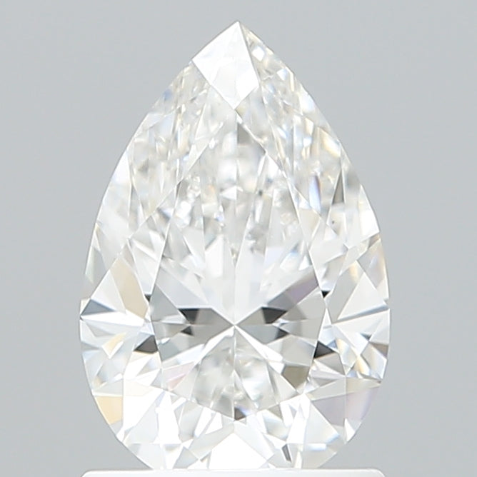 1.23 Carat Pear Shaped, Excellent Cut, E Color, VVS2 Clarity, IGI Certified Lab Grown Diamond