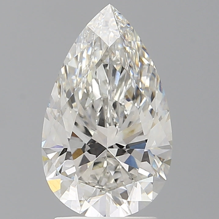 2.56 Carat Pear Shaped, Ideal Cut, G Color, VS1 Clarity, IGI Certified Lab Grown Diamond