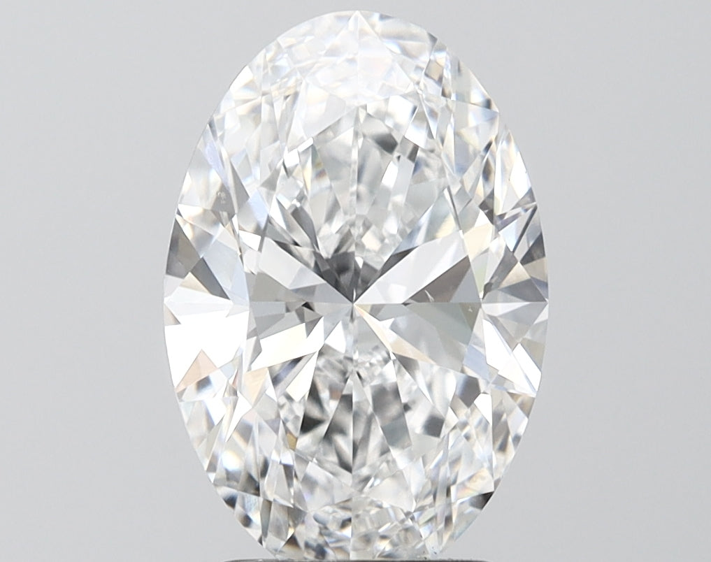 3.01 Carat Oval Shaped, Ideal Cut, E Color, VVS2 Clarity, IGI Certified Lab Grown Diamond