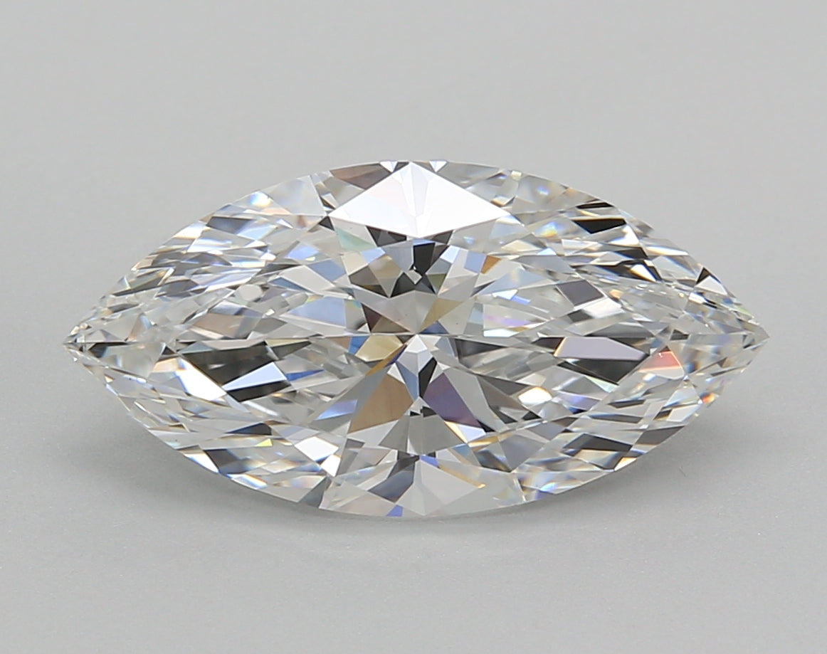3.50 Carat Marquise Shaped, Excellent Cut, E Color, VS1 Clarity, IGI Certified Lab Grown Diamond