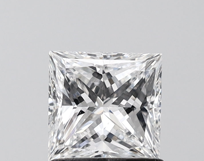 1.03 Carat Princess Shaped, Excellent Cut, E Color, VVS2 Clarity, IGI Certified Lab Grown Diamond
