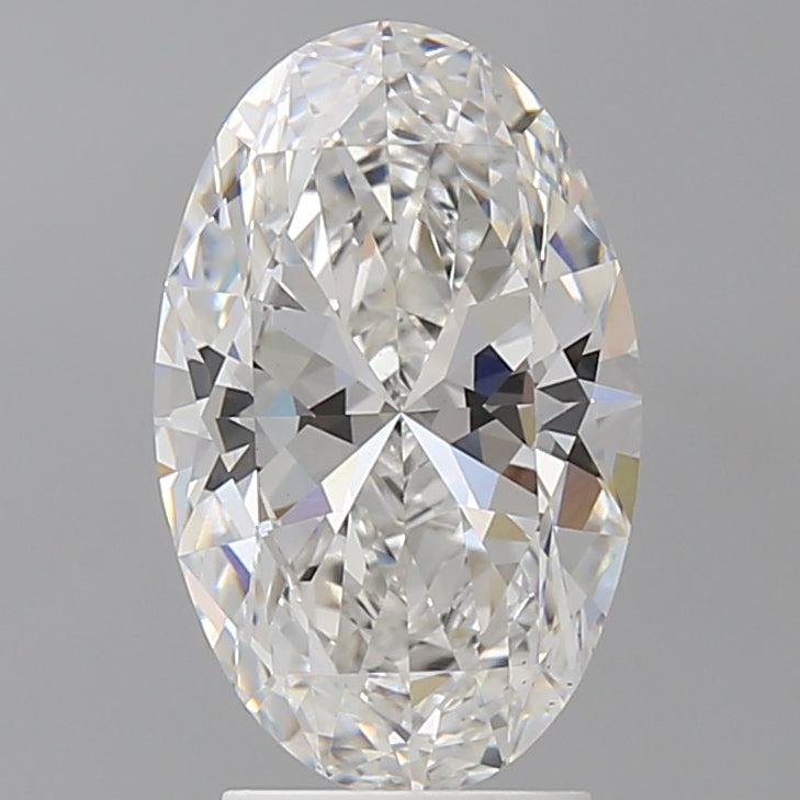 3.08 Carat Oval Shaped, Ideal Cut, F Color, VS1 Clarity, IGI Certified Lab Grown Diamond