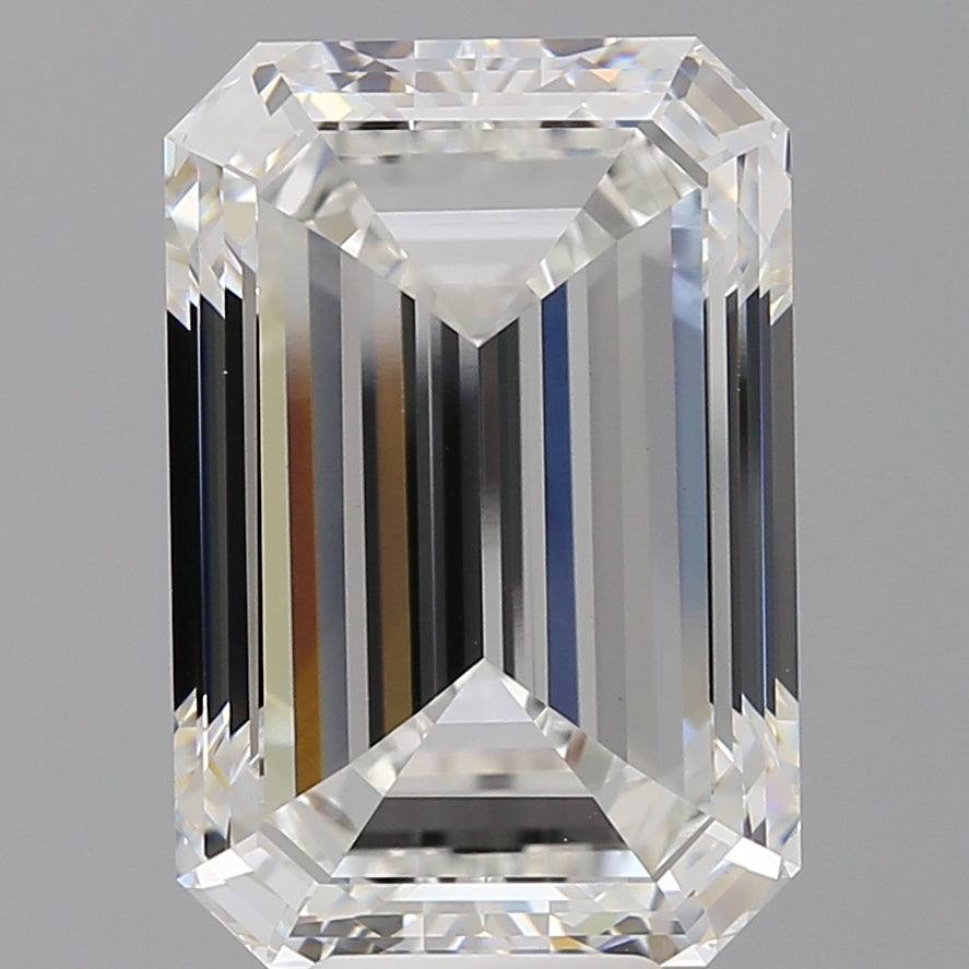 10.50 Carat Emerald Shaped, Excellent Cut, F Color, VVS2 Clarity, IGI Certified Lab Grown Diamond