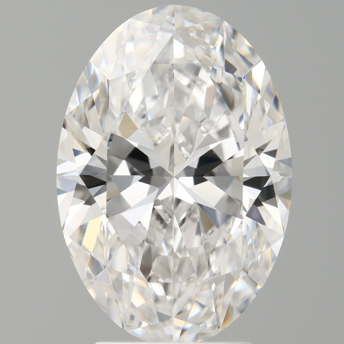4.10 Carat Oval Shaped, Ideal Cut, E Color, VVS2 Clarity, IGI Certified Lab Grown Diamond