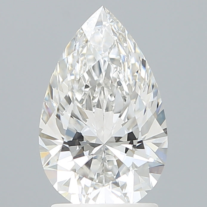 2.09 Carat Pear Shaped, Excellent Cut, F Color, VVS2 Clarity, IGI Certified Lab Grown Diamond