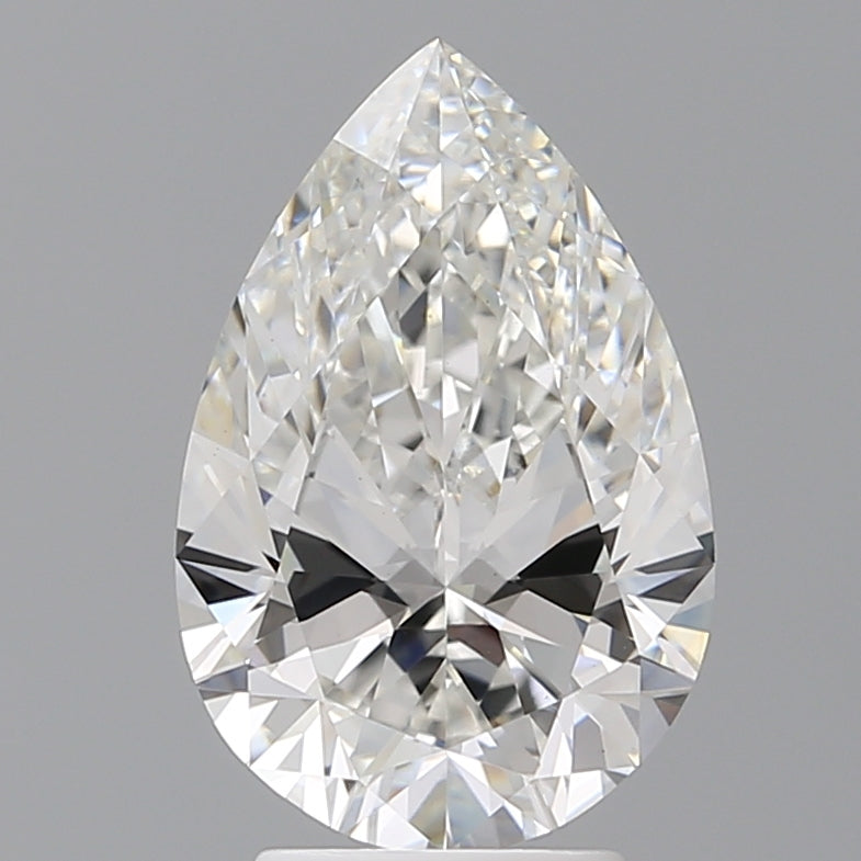 3.60 Carat Pear Shaped, Ideal Cut, F Color, VS1 Clarity, IGI Certified Lab Grown Diamond