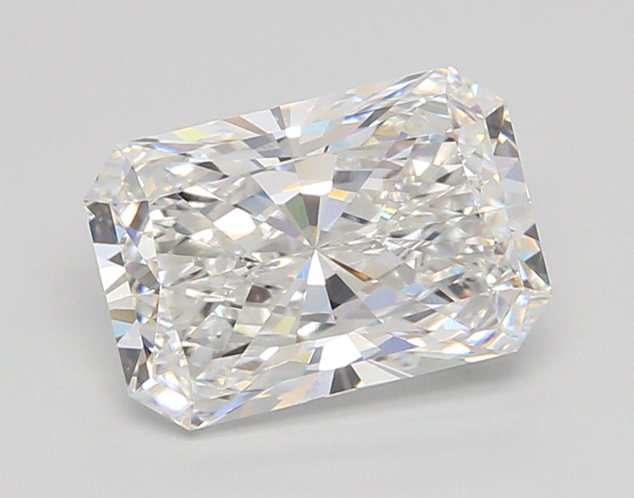 3.03 Carat Radiant Shaped, Ideal Cut, E Color, VVS2 Clarity, IGI Certified Lab Grown Diamond