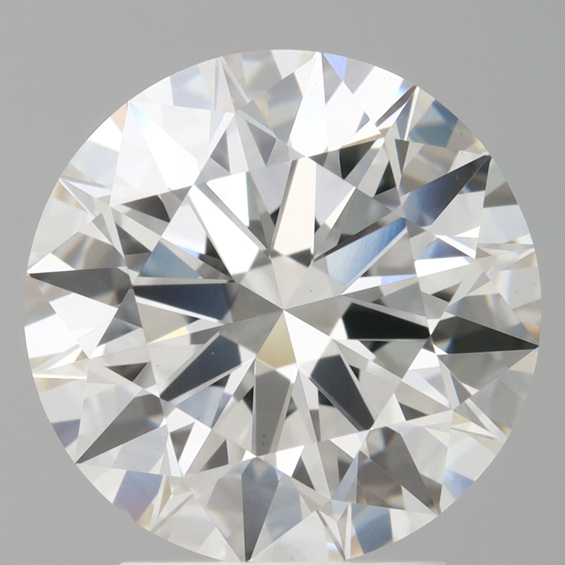 3.09 Carat Round Shaped, Ideal Cut, F Color, VVS2 Clarity, IGI Certified Lab Grown Diamond