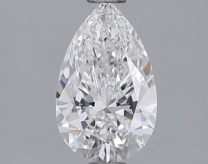 1.26 Carat Pear Shaped, Ideal Cut, D Color, IF Clarity, IGI Certified Lab Grown Diamond