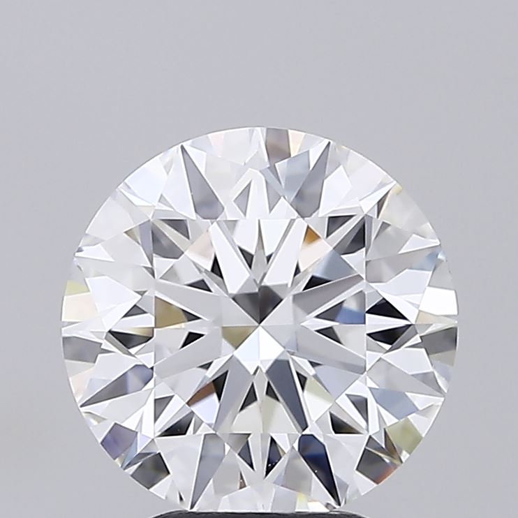 2.54 Carat Round Shaped, Ideal Cut, D Color, VVS1 Clarity, IGI Certified Lab Grown Diamond