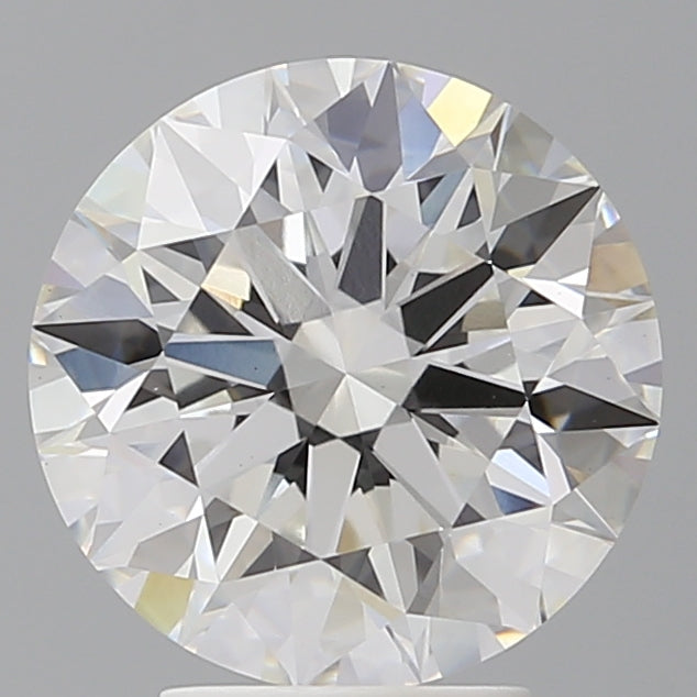 4.04 Carat Round Shaped, Ideal Cut, F Color, VVS2 Clarity, IGI Certified Lab Grown Diamond