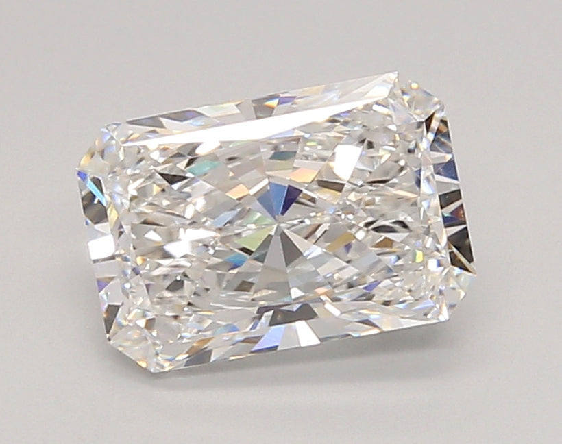 2.04 Carat Radiant Shaped, Ideal Cut, E Color, VVS1 Clarity, IGI Certified Lab Grown Diamond