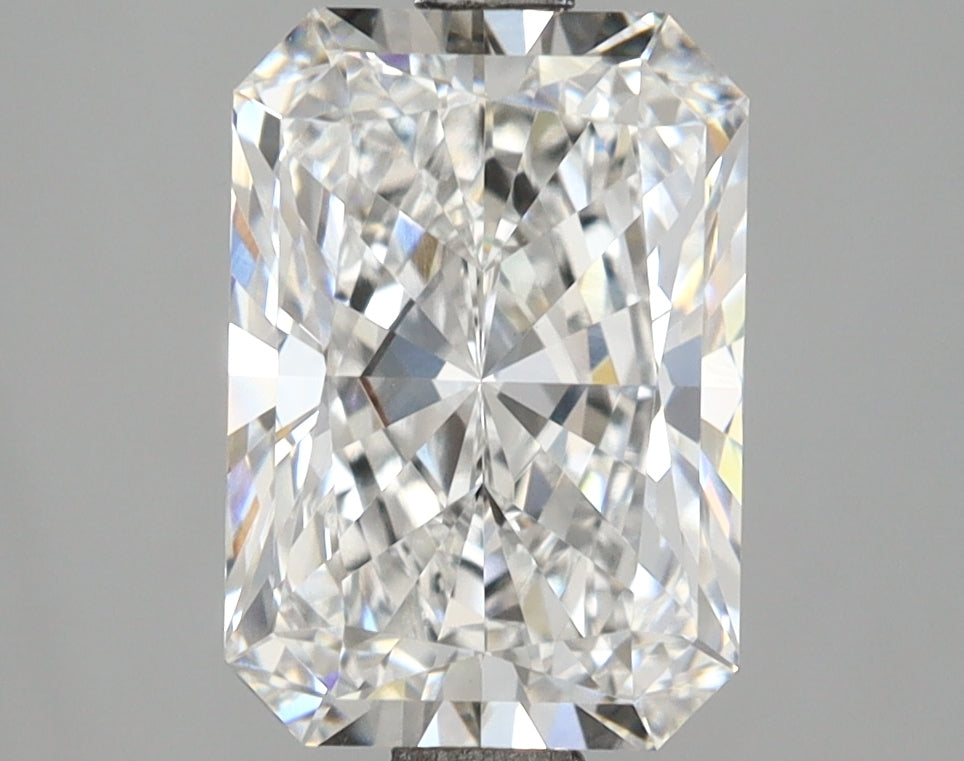 3.04 Carat Radiant Shaped, Ideal Cut, E Color, VVS2 Clarity, IGI Certified Lab Grown Diamond