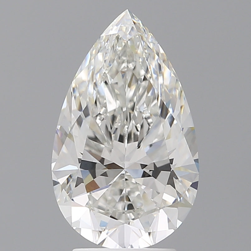 3.55 Carat Pear Shaped, Ideal Cut, F Color, VVS2 Clarity, IGI Certified Lab Grown Diamond