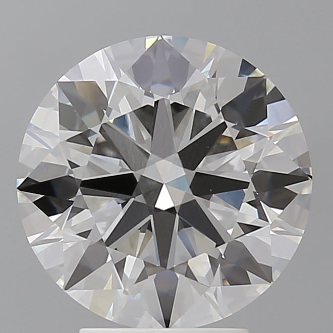 4.05 Carat Round Shaped, Ideal Cut, F Color, VVS2 Clarity, IGI Certified Lab Grown Diamond