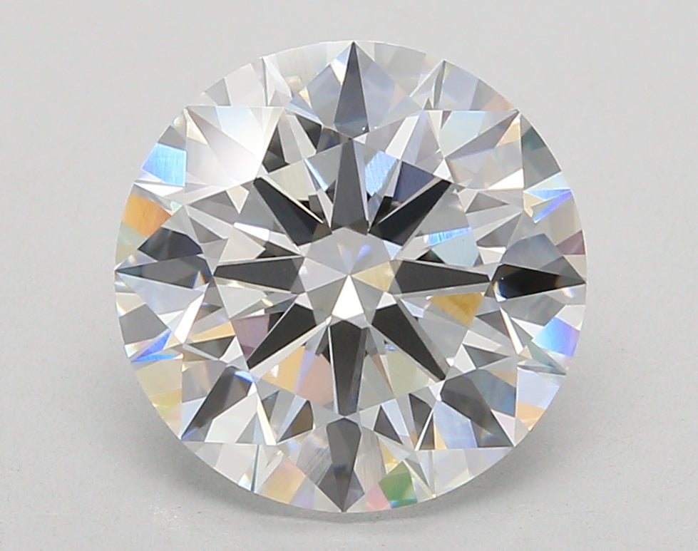 5.04 Carat Round Shaped, Ideal Cut, F Color, VVS2 Clarity, IGI Certified Lab Grown Diamond