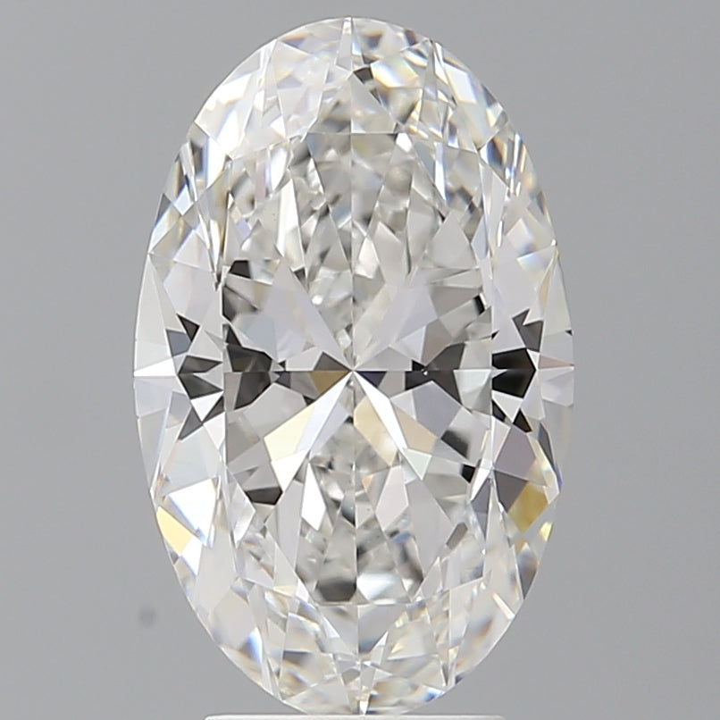 4.08 Carat Oval Shaped, Ideal Cut, F Color, VVS2 Clarity, IGI Certified Lab Grown Diamond