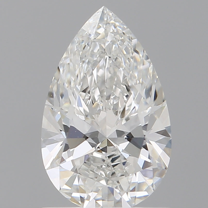 1.09 Carat Pear Shaped, Ideal Cut, E Color, VVS2 Clarity, IGI Certified Lab Grown Diamond