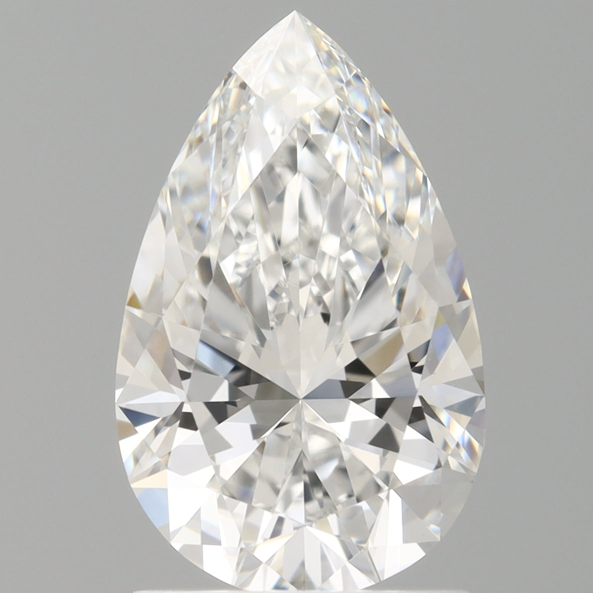 1.59 Carat Pear Shaped, Ideal Cut, E Color, VVS2 Clarity, IGI Certified Lab Grown Diamond