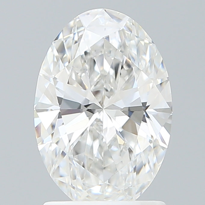 1.58 Carat Oval Shaped, Ideal Cut, E Color, VVS2 Clarity, IGI Certified Lab Grown Diamond