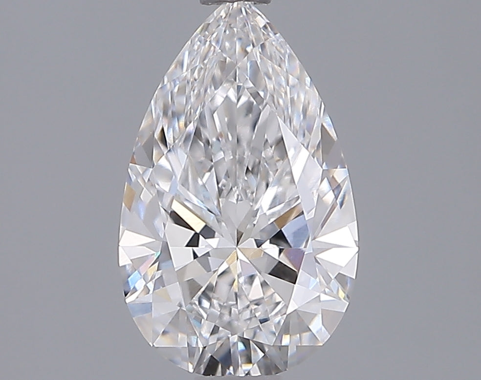 1.55 Carat Pear Shaped, Ideal Cut, D Color, VVS1 Clarity, IGI Certified Lab Grown Diamond
