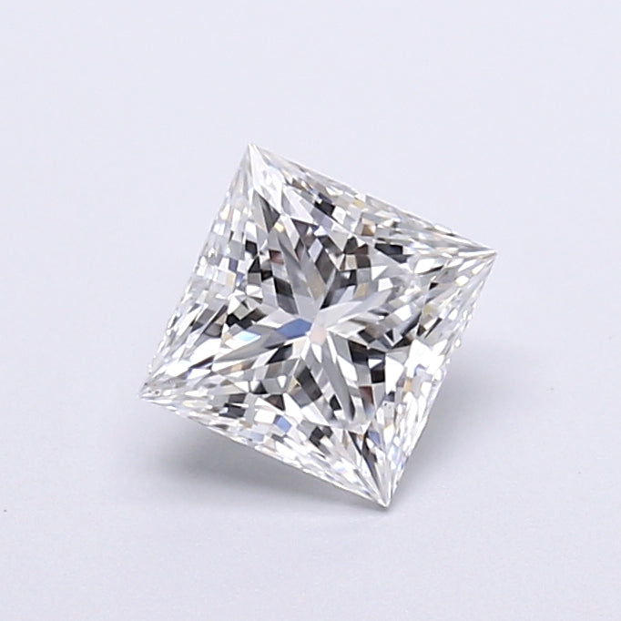 1.04 Carat Princess Shaped, Very Good Cut, D Color, VVS2 Clarity, IGI Certified Lab Grown Diamond