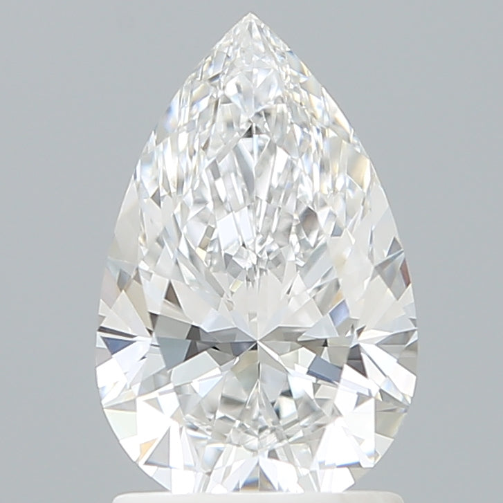 1.53 Carat Pear Shaped, Ideal Cut, D Color, VVS2 Clarity, IGI Certified Lab Grown Diamond