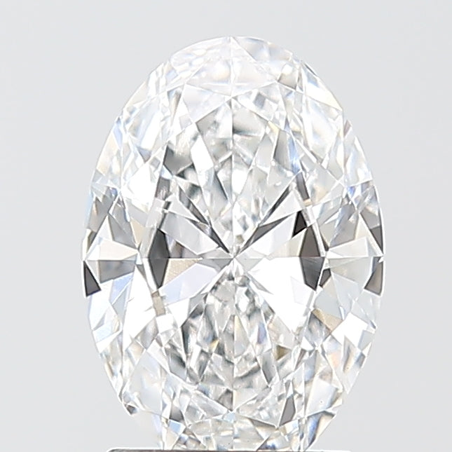 1.50 Carat Oval Shaped, Excellent Cut, D Color, VVS2 Clarity, IGI Certified Lab Grown Diamond