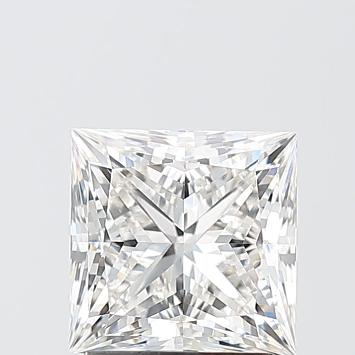 2.08 Carat Princess Shaped, Ideal Cut, F Color, VS1 Clarity, IGI Certified Lab Grown Diamond