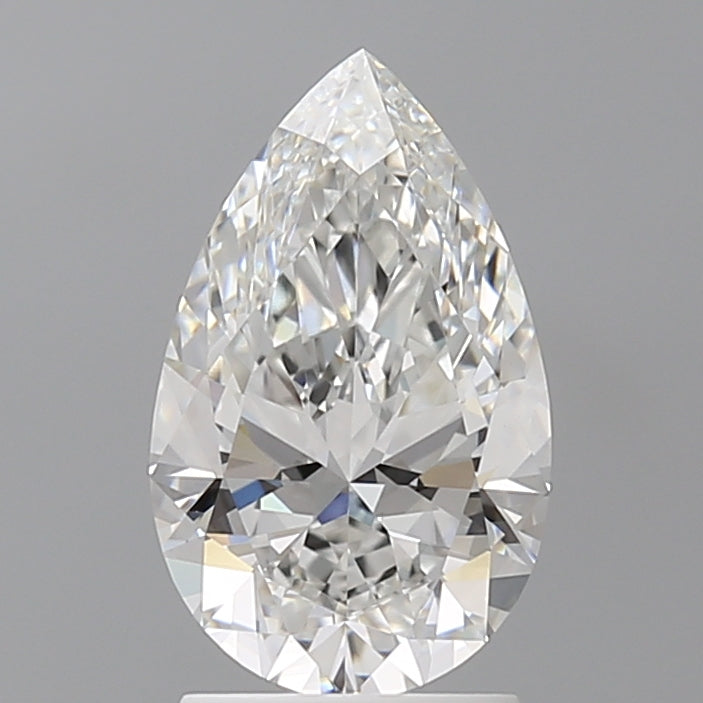 2.09 Carat Pear Shaped, Ideal Cut, E Color, VVS2 Clarity, IGI Certified Lab Grown Diamond
