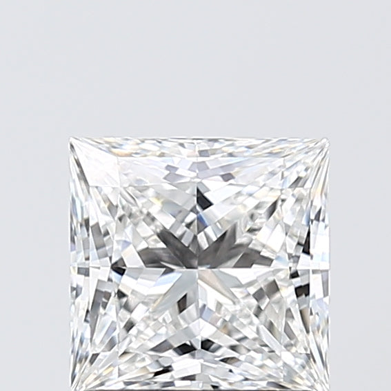 1.52 Carat Princess Shaped, Excellent Cut, E Color, VVS2 Clarity, IGI Certified Lab Grown Diamond
