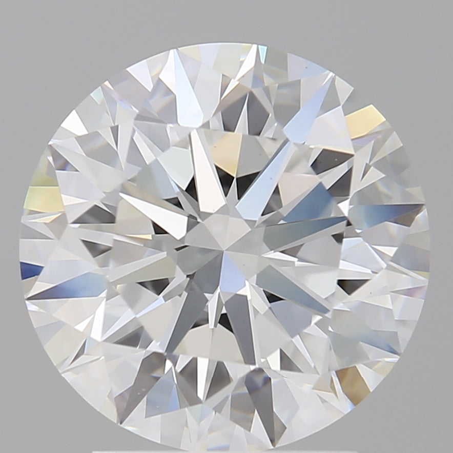 3.05 Carat Round Shaped, Ideal Cut, E Color, VVS2 Clarity, IGI Certified Lab Grown Diamond
