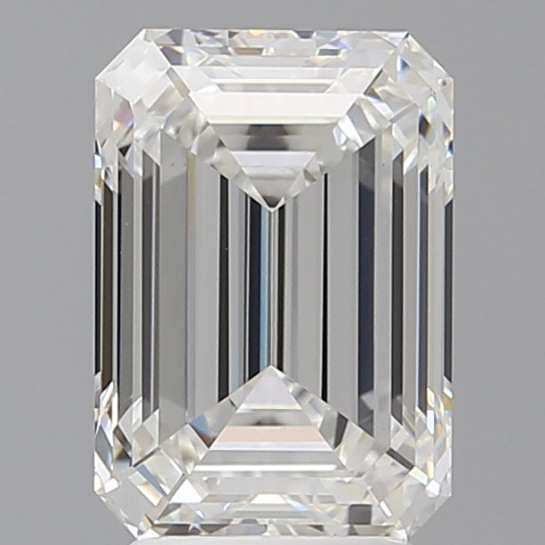 3.53 Carat Emerald Shaped, Ideal Cut, E Color, VVS2 Clarity, IGI Certified Lab Grown Diamond