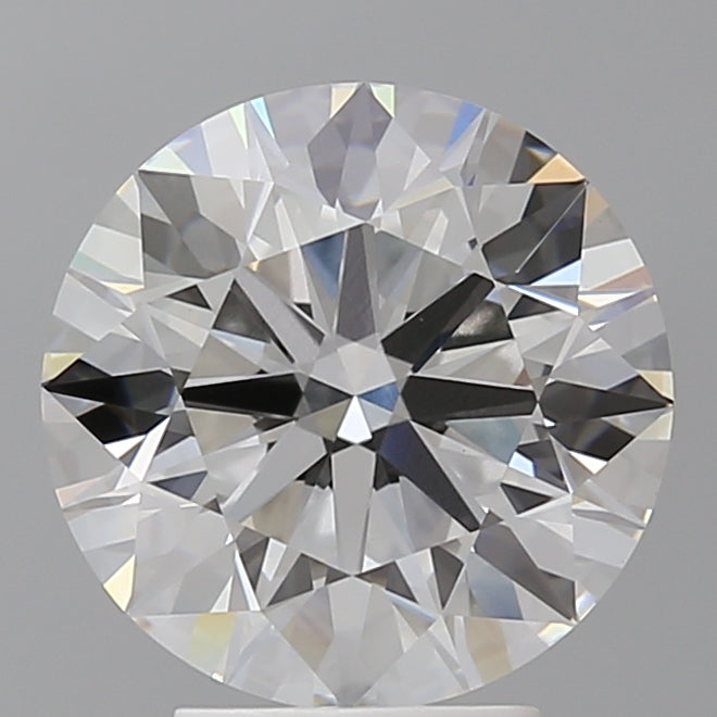 4.07 Carat Round Shaped, Ideal Cut, E Color, VVS2 Clarity, IGI Certified Lab Grown Diamond
