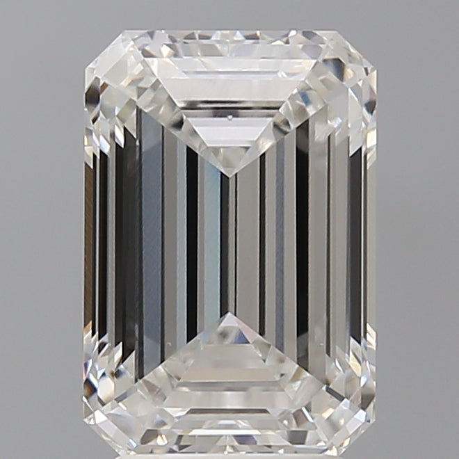4.01 Carat Emerald Shaped, Ideal Cut, F Color, VVS2 Clarity, IGI Certified Lab Grown Diamond