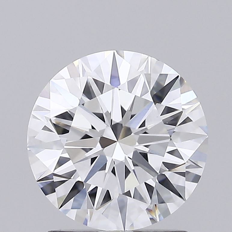 1.59 Carat Round Shaped, Ideal Cut, D Color, VVS2 Clarity, IGI Certified Lab Grown Diamond