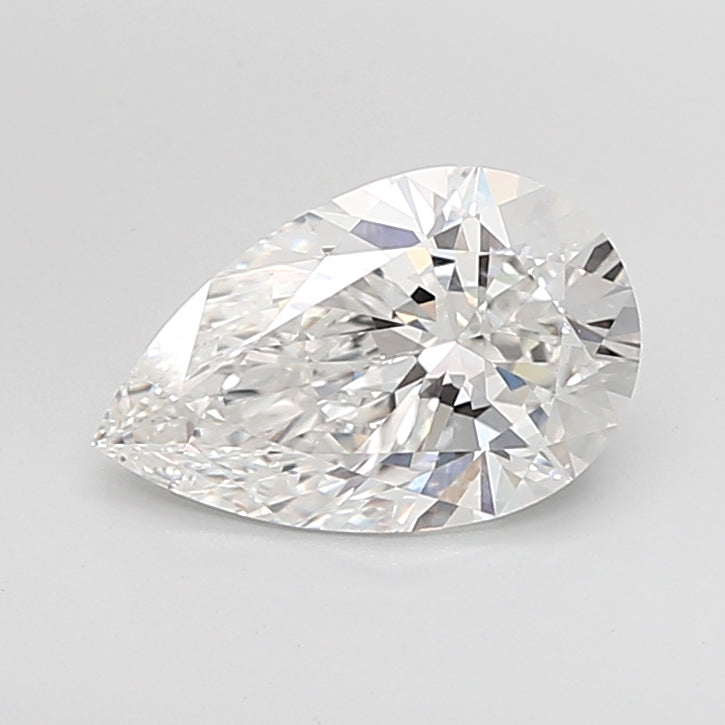 3.04 Carat Pear Shaped, Ideal Cut, E Color, VVS2 Clarity, IGI Certified Lab Grown Diamond