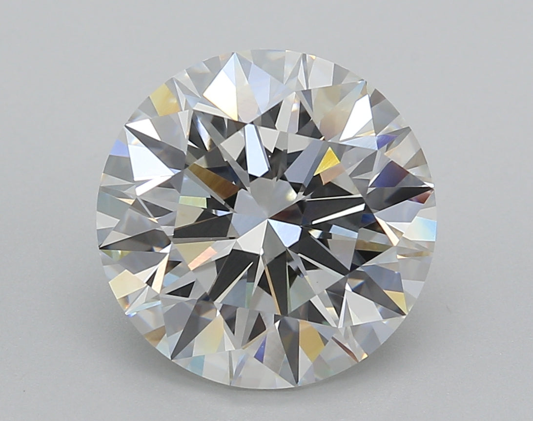 5.02 Carat Round Shaped, Ideal Cut, F Color, VVS2 Clarity, IGI Certified Lab Grown Diamond